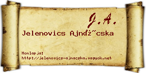 Jelenovics Ajnácska névjegykártya